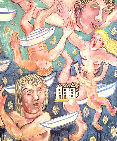 Kunstwerk von Linde Unrein "Das große Gepurzel"